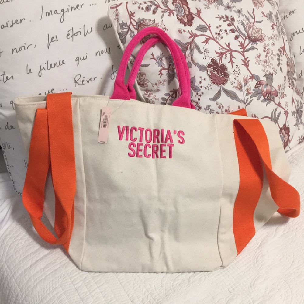 Victoria's Secret Canvas Tote Bag NWT